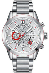 Buy Mini Focus Silver Stainless Steel Silver 46 mm Dial Quartz Chronograph Gents Watch- MF0285G-01 in Pakistan