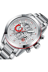 Buy Mini Focus Silver Stainless Steel Silver 46 mm Dial Quartz Chronograph Gents Watch- MF0285G-01 in Pakistan
