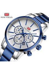 Buy Mini Focus Two-Tone Stainless Steel Silver Dial Quartz Watch for Gents- MF0294G-01 in Pakistan