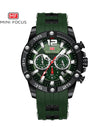 Buy Mini Focus  Green SIlicone Green Dial Quartz Watch for Gents- MF0349G-05 in Pakistan