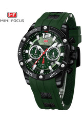 Buy Mini Focus  Green SIlicone Green Dial Quartz Watch for Gents- MF0349G-05 in Pakistan