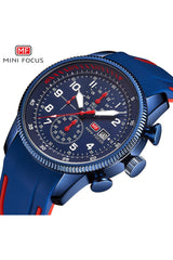 Buy Mini Focus Blue Silicone Blue Dial Quartz Watch for Gents- MF0379G-02 in Pakistan