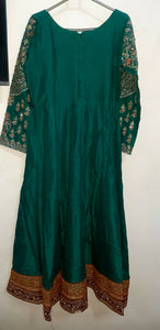 Green Pishwas | Women Locally Made Formals | Small | Worn Once