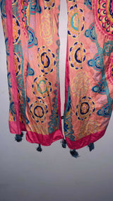 Silk Staller| Women Accessories | Size: Standard | Preloved printed scarf/ hijab/ dupatta