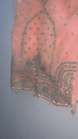 Pink Embroidered Gharara | Girls Skirts & Dresses | Medium | Preloved