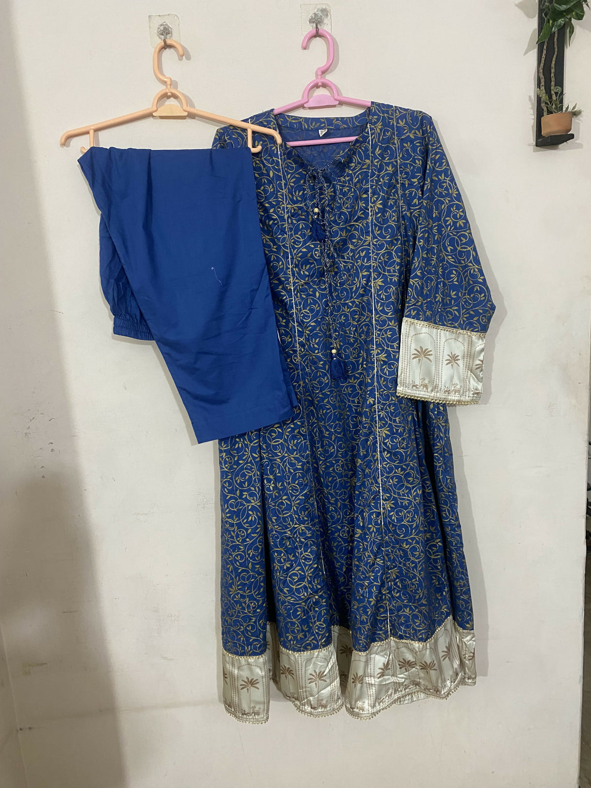 Nishat | Women Branded Kurta | Blue | Large | Preloved