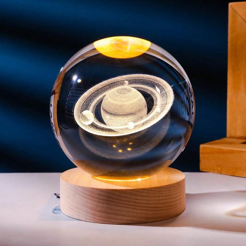 Buy SHEIN 3D Crystal Ball Solar System Led Night Light in Pakistan