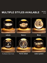 Buy SHEIN 3D Crystal Ball Solar System Led Night Light in Pakistan