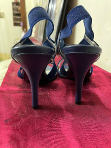 Liz Claiborne (USA) | Blue Heels with Elastic Straps | Women Shoes | Size: 8 | New