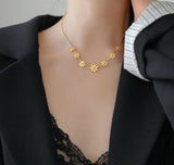 Flower Stainless Steel Necklace-284 | Women Jewelry | Necklaces & Pendants | Brand New