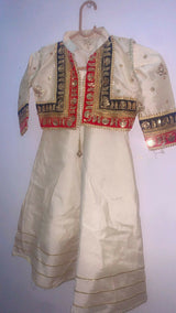 Off White Embroidered Maxi | Girls Skirts & Dresses | Medium | Preloved