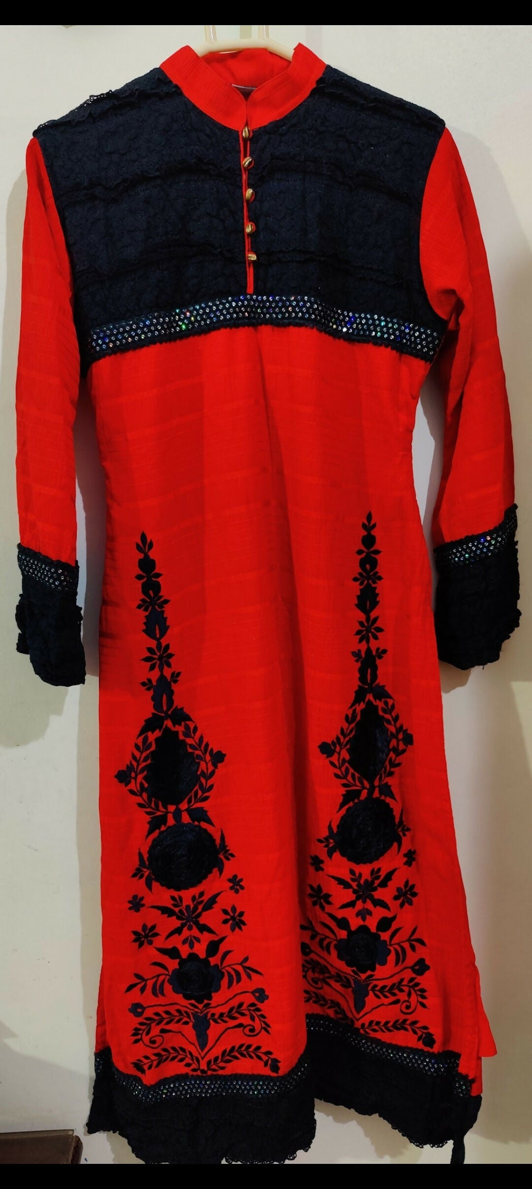 Shaposh | Red 2 PC Suit | Women Branded Formals | Small | New