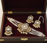 Flower/Tear Pearl Drop Choker Set-00259 | Women Jewelry | Wedding Jewelry & Sets | Brand New