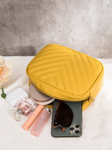 Buy SHEIN Mini Chevron Chain Crossbody Bag in Pakistan