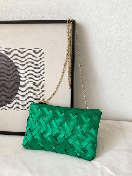 Buy SHEIN Minimalist Braided Design Square Bag in Pakistan