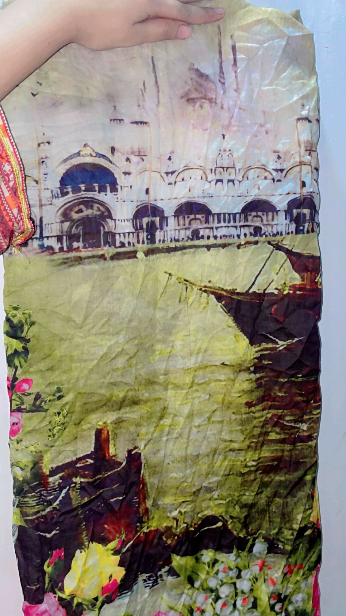 Bin Saeed | Women Branded Kurta | Medium | Peach | Preloved