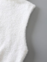 Buy SHEIN Mock Neck Fuzzy Knit Top in Pakistan