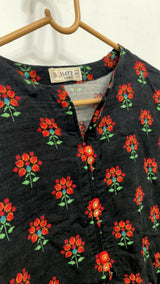 Sohaye By Diners | Women Branded Kurta | XSmall | Black | Preloved