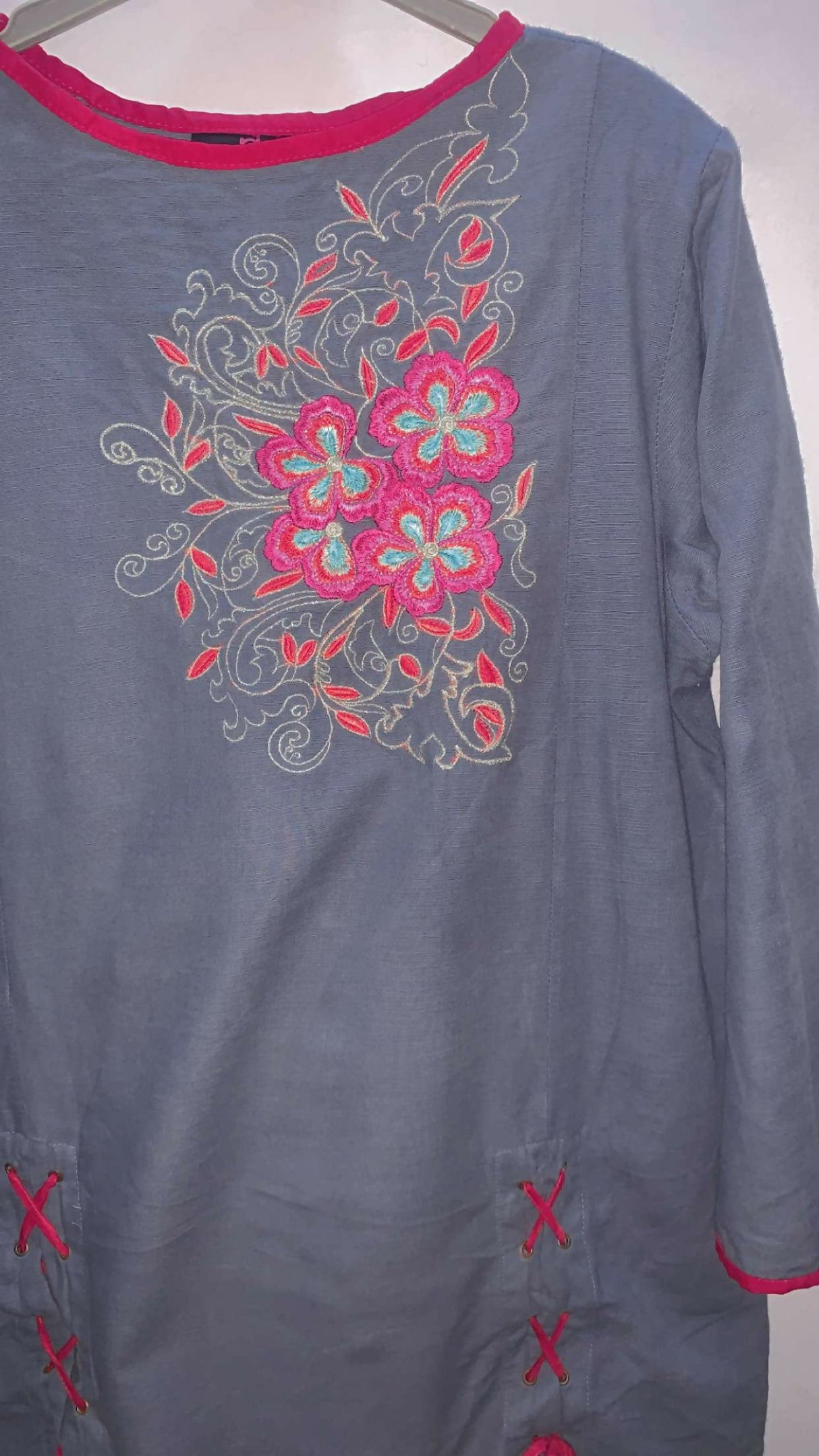 Polka Dot | Women Branded Kurta | Large | Preloved