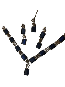 Blue & Gold Set | Women Jewelry | Worn Once