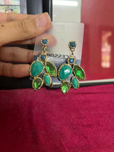 Imported from USA | Green Blue Premium Earrings | Women Jewelry | New