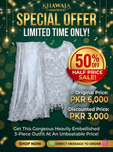 Heavily Embellished 3 PC Dress | Women Locally Made Formals | White | Small | Worn Once
