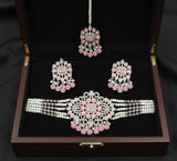 Rectangle Tear Pearl Drop Choker Set-00260 | Women Jewelry | Wedding Jewelry & Sets | Brand New