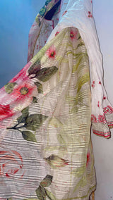 Bonanza Satrangi | Women Branded Kurta | Large | White | Preloved