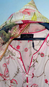 Bonanza Satrangi | Women Branded Kurta | Large | White | Preloved