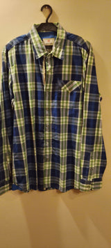 Fifth Avenue | Men Shirts & Tops | Blue & Green | Medium | Preloved