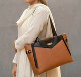 Verona Contrast Tote Bag (00067-00068) | Women Bags | Large | Brand New