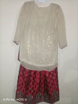 Girls Lehnga Suit | Girls Shalwar Kameez | Size : 26 | Worn Once