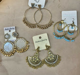 4Pcs Earring Set | Women Jewelry | Earrings | Golden | Brand New