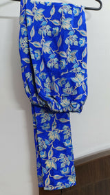 Mayar by Abdullah Faheem | Women Branded Formals | Blue & Golden | Small | Worn Once