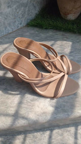 Beige Heels | Women Shoes | Heels | Size:8 | Worn Once