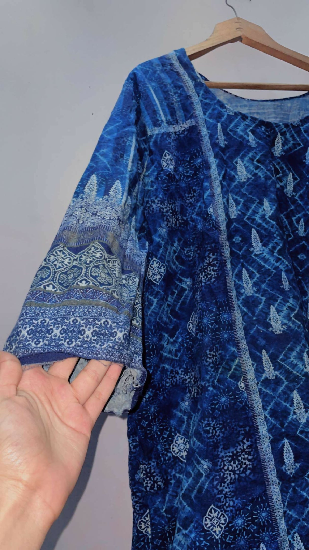Blue Kurta | Women Locally Made Kurta | XLarge | Preloved
