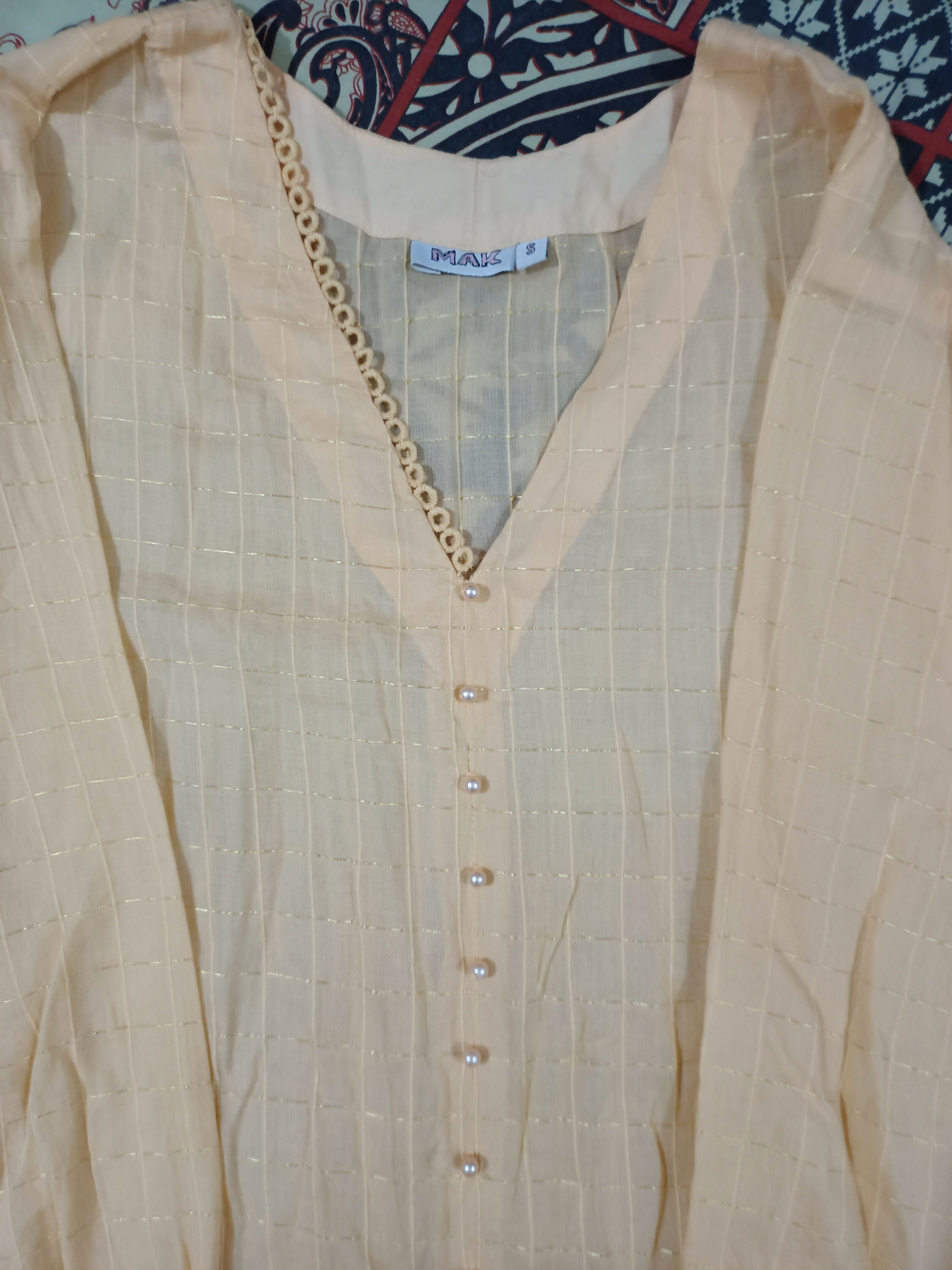 Mak by Alkaram | Women Branded Kurta | Small | Preloved