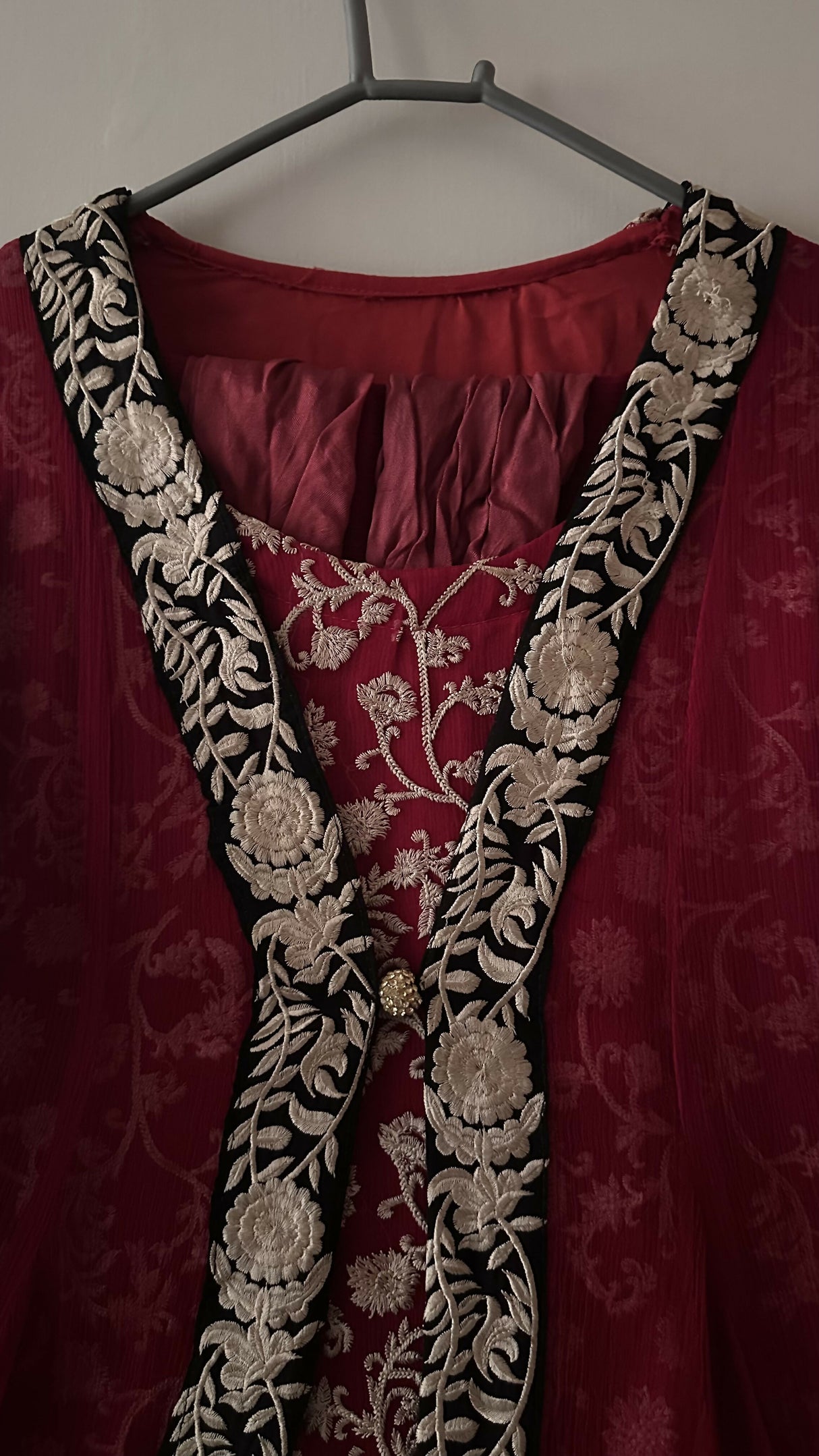 Embroidered A-Line Maxi | Women Frocks & Maxis | Small | Worn Once