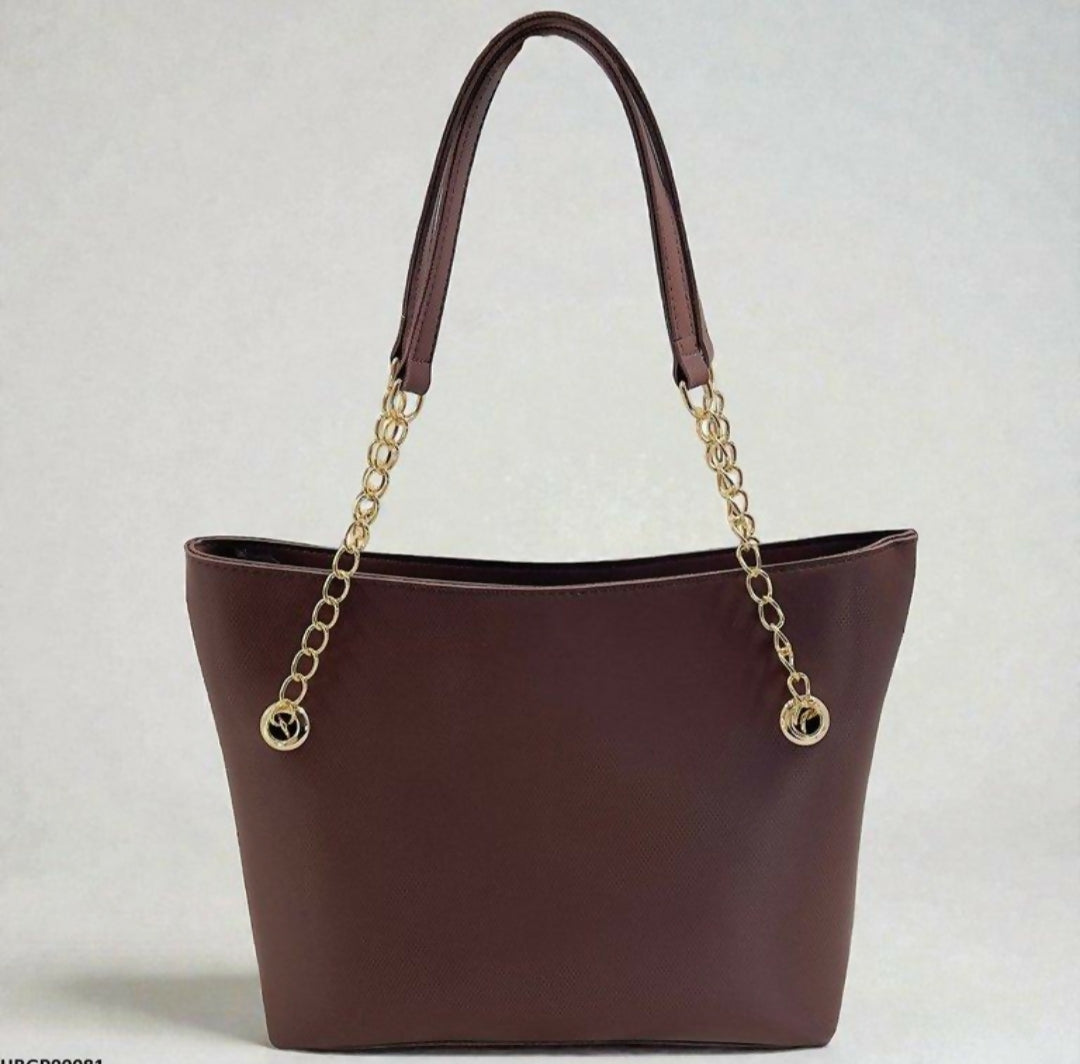 Chain Ladies Tote Bag-(00080-00082) Handbags for Women | Women Bags | Large | Brand New