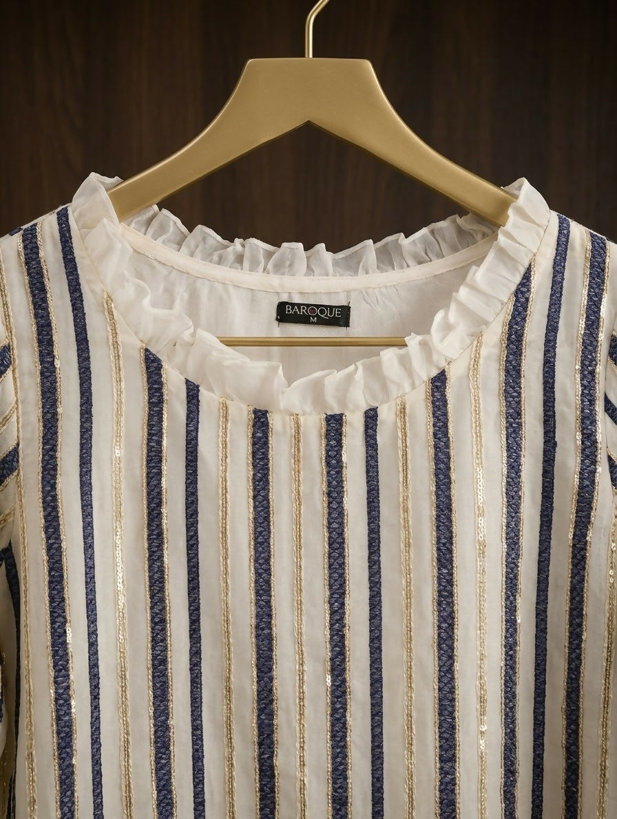 Baroque | Women Branded Kurta | White | Medium | Worn Once