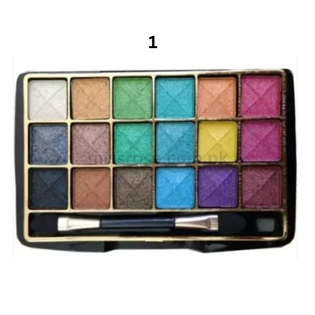 Buy MISS ROSE 18 Color Dreamlike bright eyeshadow (Mini Palette) in Pakistan