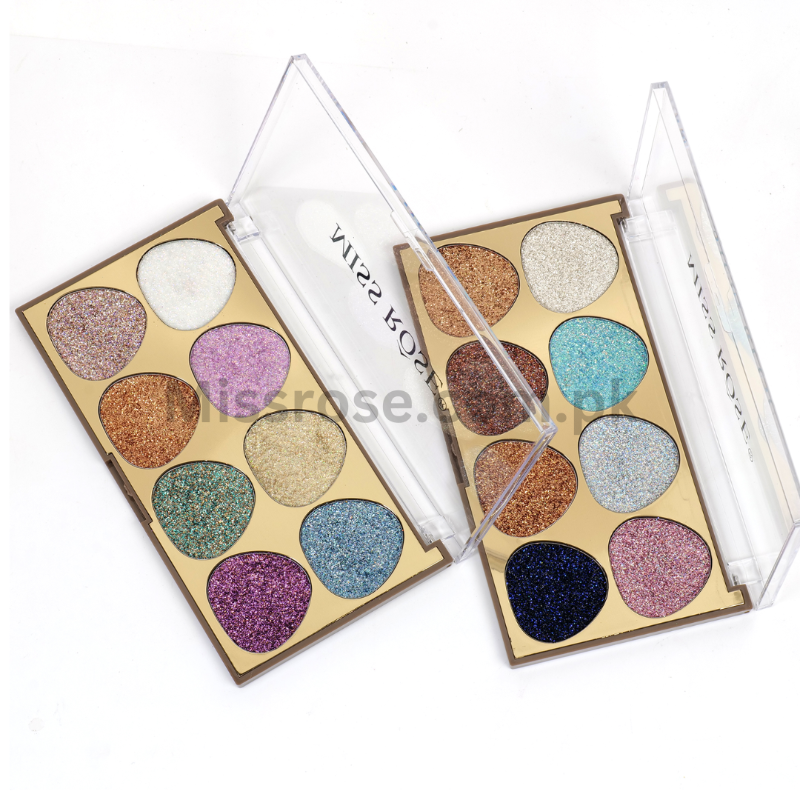 Buy MISS ROSE 8 Colors Glitter Eyeshadow Palette (NEW) in Pakistan