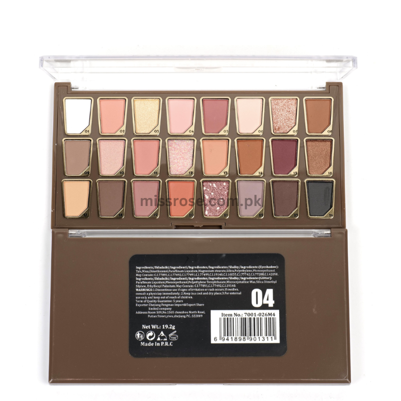 Buy Missrose Rose 24-Color Eyeshadow PAN in Pakistan