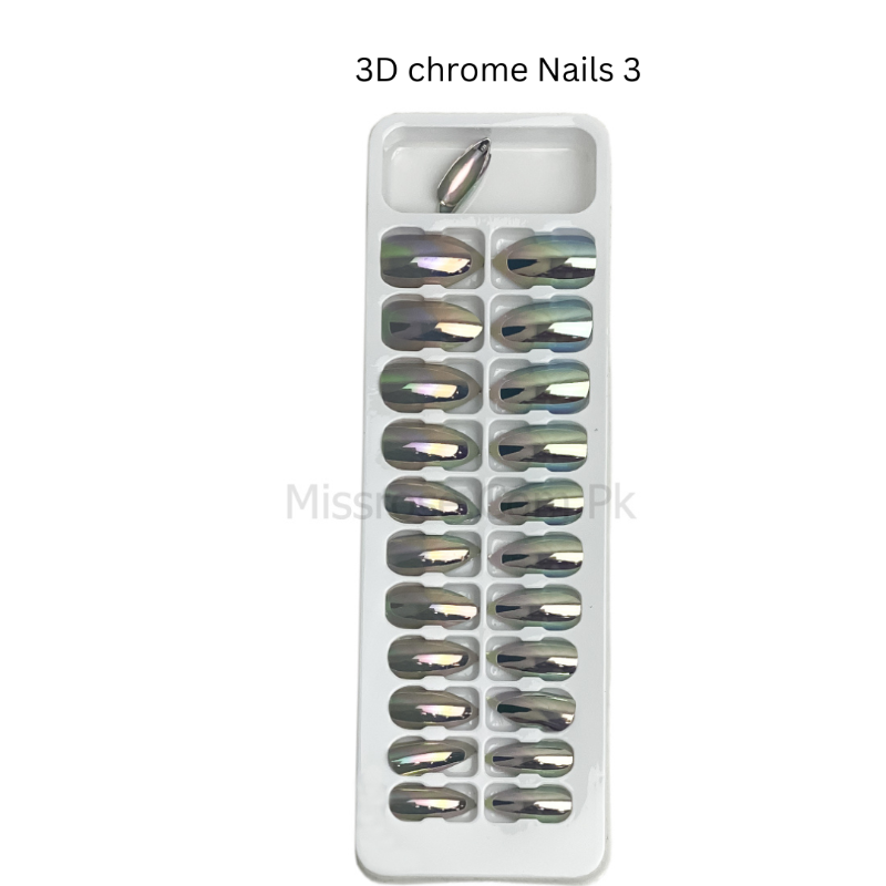 Buy Miss Rose 3d chrome nails. in Pakistan