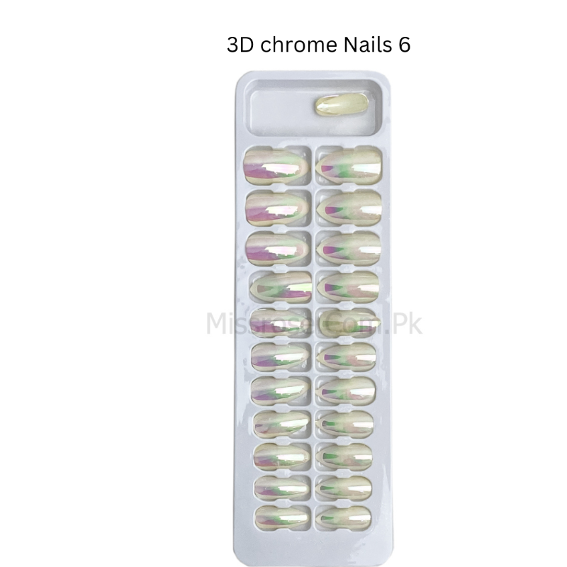 Buy Miss Rose 3d chrome nails. in Pakistan