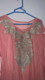 2 piece Soft Pink Dress | Women Locally Made Formals | Large | Preloved