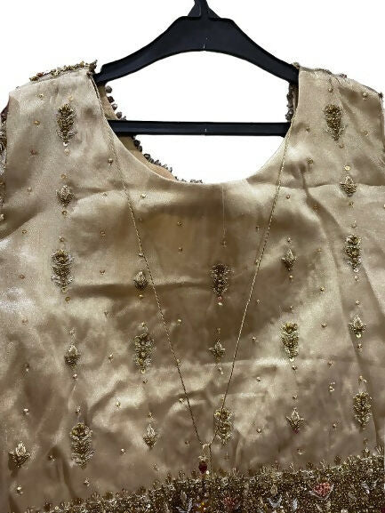 Royal Bridal Ensemble | Red Bridal Sharara | Women Bridals | Medium to Large | Worn Once