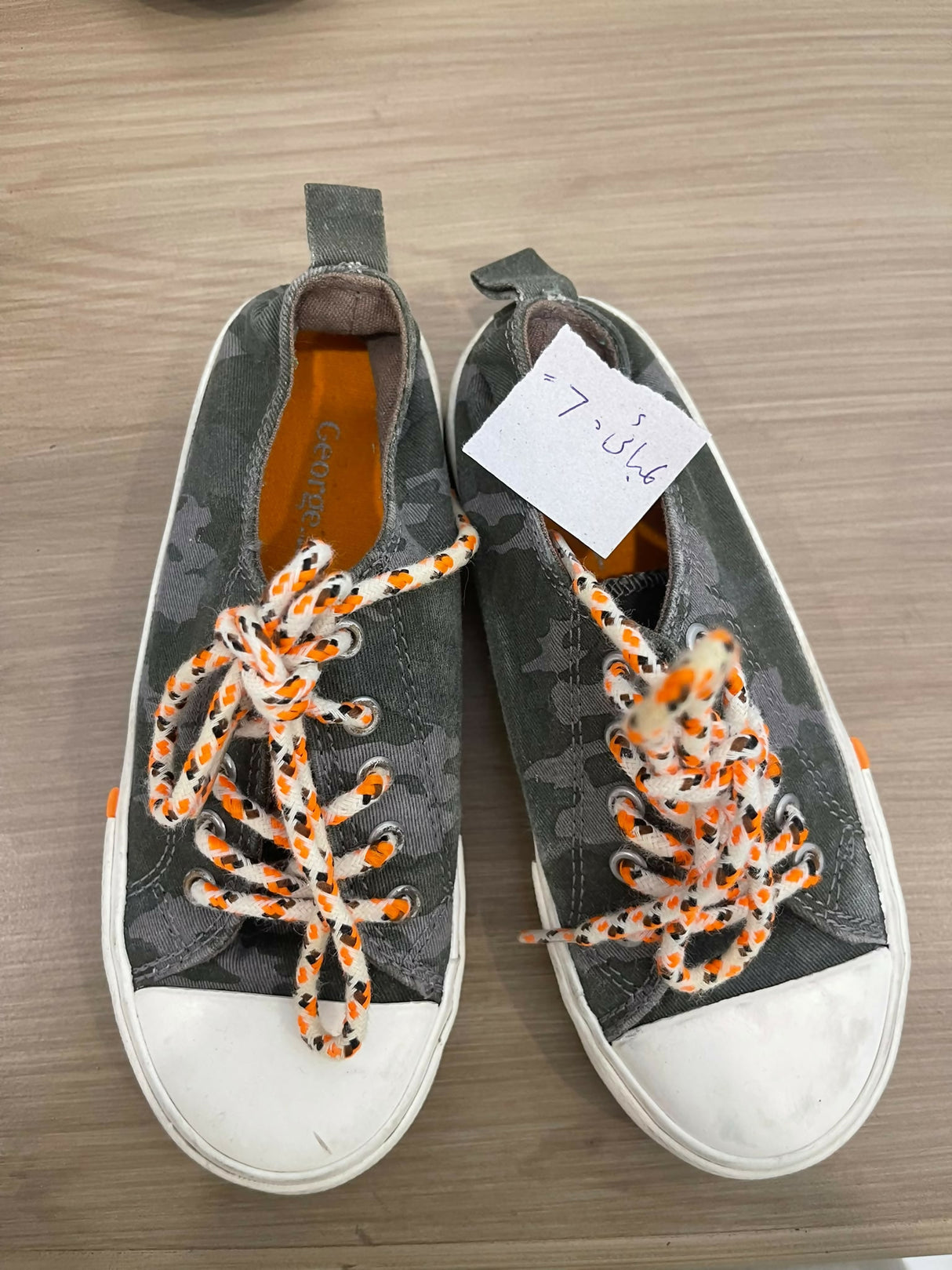 George | Kids | Boys Shoes & Accessories | Size : 11 | White & Black | Preloved