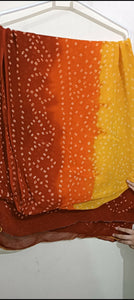 Orange Chunri dupatta | Women Accessories | Worn once