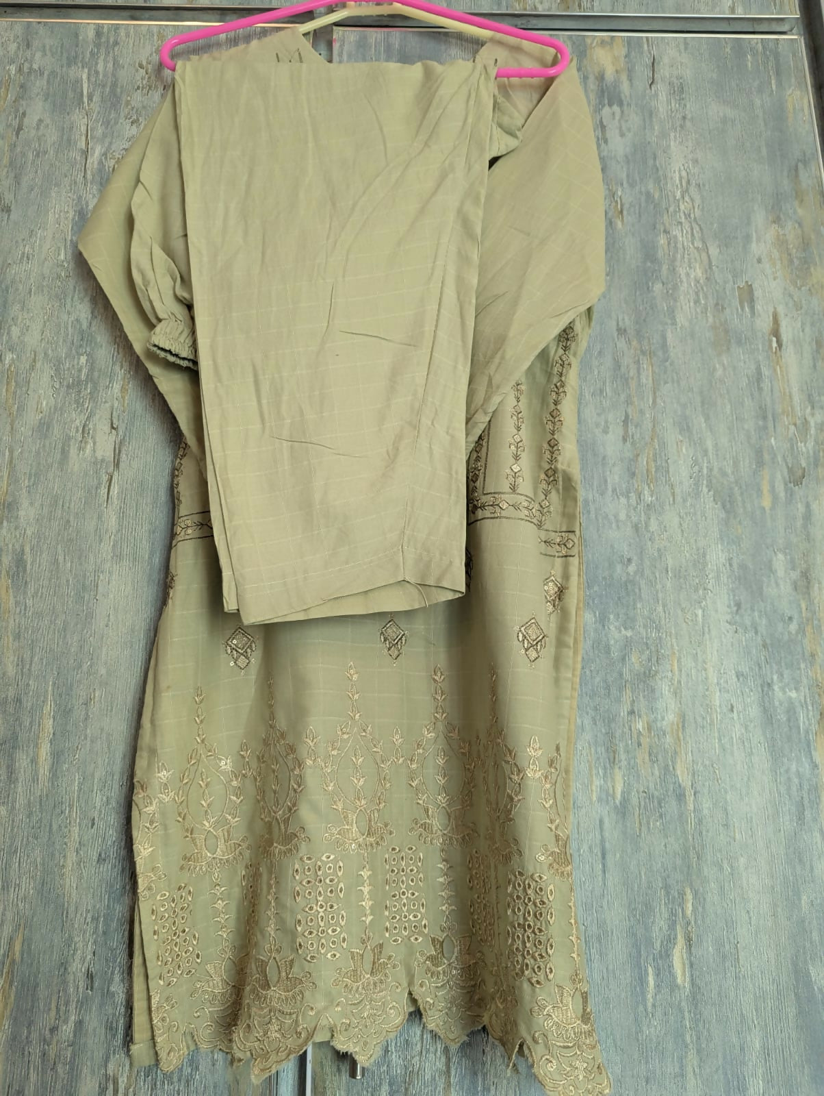 2 PC Embroidered Kurta | Women Locally Made Kurta | XSmall | Worn Once